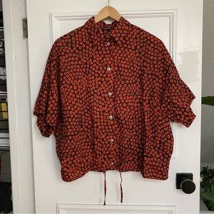 Marimekko AJUSKO print cropped boxy shirt